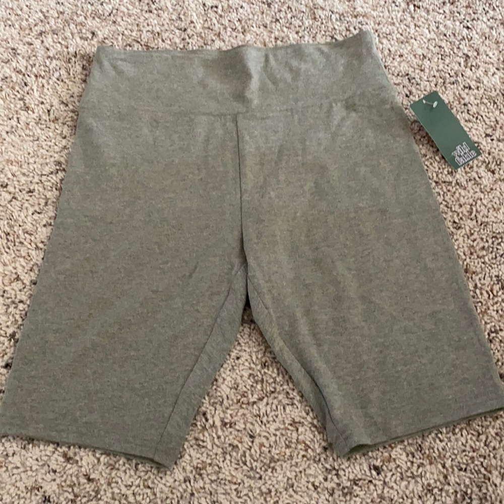 Grey Biker Shorts